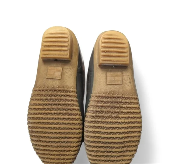 Khombu Letty Leather and Rubber Duck Boots in Brown and Tan Size 7 - Picture 6 of 10